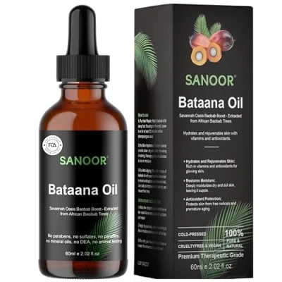 Image of African Batana Oil 100% Pure (2.02oz) Infused with Nutrients Hair Butter Cold pressed (60 ml)