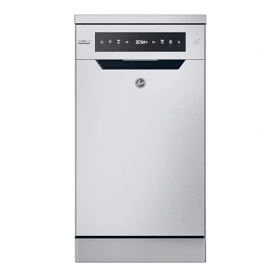 Image of Hoover H Dish 500 HF0C3SB0FX 80 Slimline WiFi enabled Dishwasher White, Silver/Grey