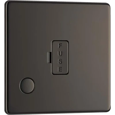 Image of BG Electrical Screwless Flat Plate Fused Connection Unit with Cable Outlet