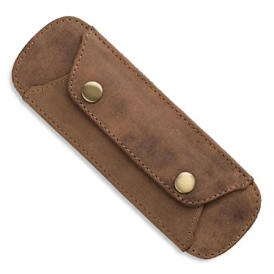 Image of LEABAGS Premium Shoulder Pads I Genuine Buffalo Leather Vintage Look Handbag Anti Slip pad 18x6 cm