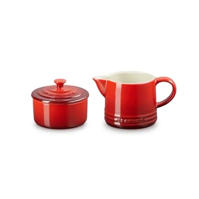 Image of Le Creuset Cerise Milk &amp; Sugar Set