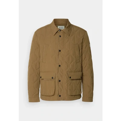 Image of Scotch &amp; Soda Geometric Quilted Light jacket, Men&#039;s, Size: Large, Golden brown