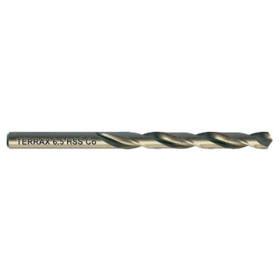 Image of Ruko Terrax HSS CO5 Spiral Drill Bits 6.5 mm Pack of 10 in Plastic