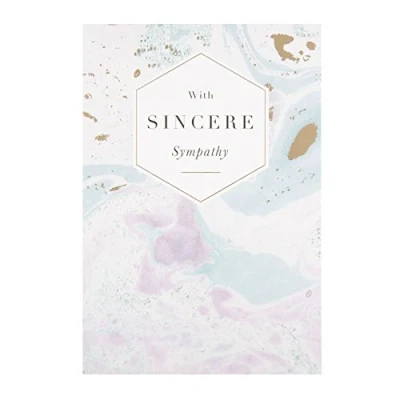 Image of Hallmark 25488898 Medium &quot;Sincere Thoughts&quot; Sympathy Card [Old Model]