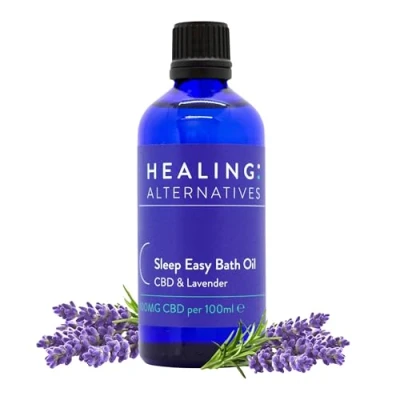 Image of Sleep Easy Bath Oil, 100ml Calming Lavender &amp; Clary Sage Blend for Relaxation Restful Luxury Oil Unwinding Mind Body Natural Formula