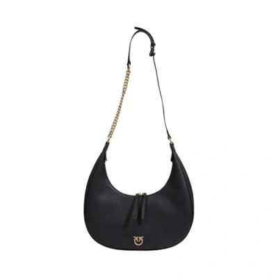 Image of Pinko Brioche HOBO Classic Across body bag Nero/antique goldcoloured, Women&#039;s, Size: One Size, gold coloured