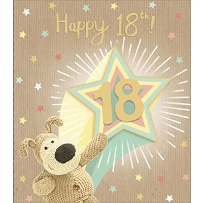 Image of 18th Birthday Card Boofle for Her Him Cute