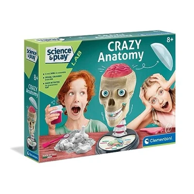 Image of Clementoni 61520 Science &amp; Play Crazy Anatomy Scientific Kit for Children Ages 8 Years Plus