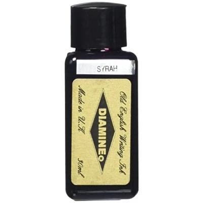 Image of Diamine 30ml Syrah fountain pen ink bottle