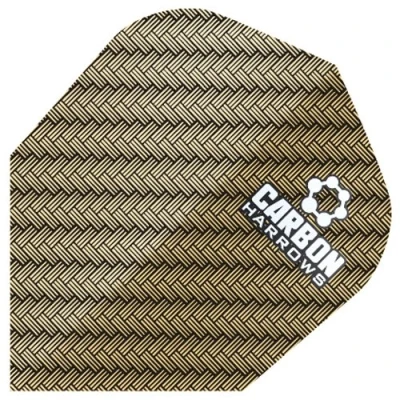 Image of Harrows 10 x Packs of 3 Darts Extra Tough Carbon Flights Standard Shape rrp£13