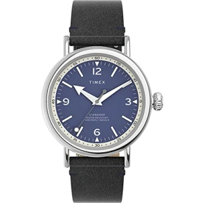 Image of Timex Men Analog Quartz Watch with Leather Strap TW2V71300VQ
