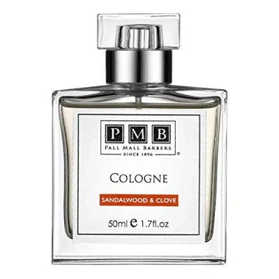 Image of Pall Mall Barbers, Finest Cologne for Men Since 1896 Sandalwood &amp; Clove 50ml Best After Shave Keep Skin Fragranced All Day Long