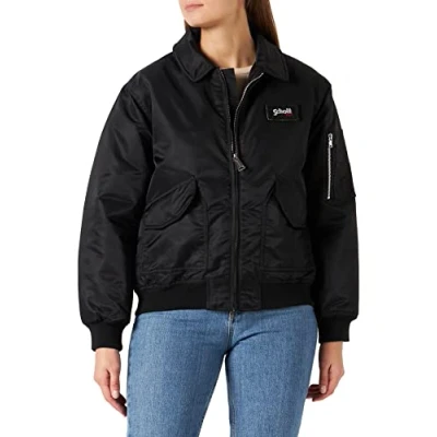 Image of Schott NYC Women&#039;s Danwrs CWU Fit Loop Jacket, Black, S