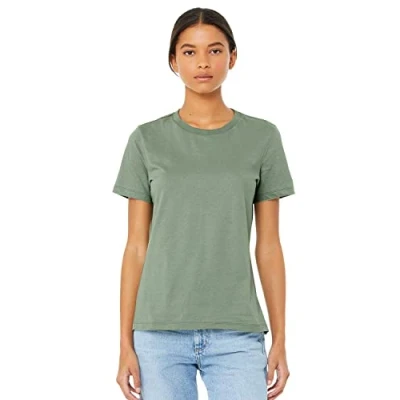 Image of Bella+Canvas Women&#039;s Relaxed Jersey Short Sleeve Tee Sage S