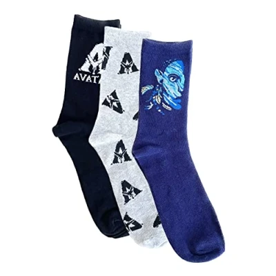 Image of ONOMATO! Avatar Men&#039;s Socks Pack of 3, multicoloured, 39 42