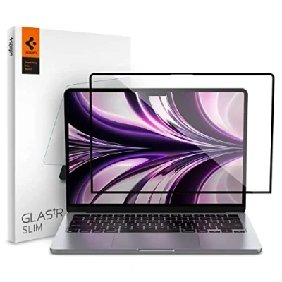 Image of Spigen 1 Pack Glas.tR Slim Full Coverage Tempered Glass Screen Protector for MacBook Air 13.6 inch (M3 2024/M2 2022)