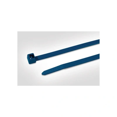 Image of HellermannTyton Cable Ties, Metal Detectable, for Food Industry, 200 x 4.8mm, Pack of 100