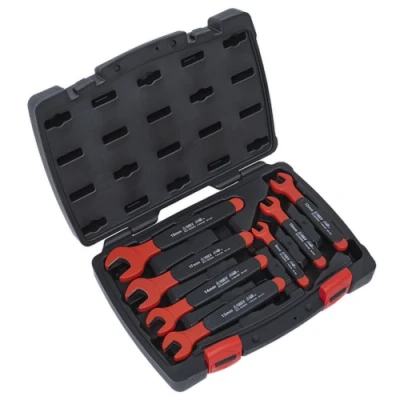 Image of Sealey Premier Insulated Open End Spanner Set 7pc VDE Approved