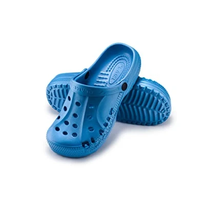 Image of ESTRO Garden Clogs for Men Shoes Women Mens Gardening Plastic A78 (6 UK, Blue)