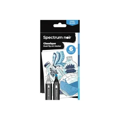 Image of Crafter&#039;s Companion Spectrum Noir Classique 6pc Cool Blues