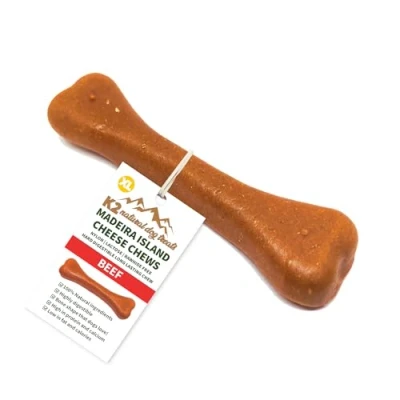 Image of K2 Natural Dog Treats Madeira Island Cheese Chews Highly Digestible Beef (XL (Pack of 1))