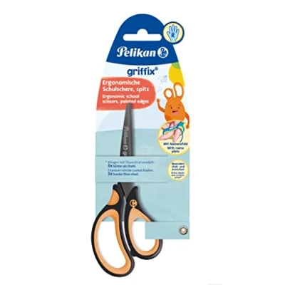 Image of Pelikan Griffix Pointed Scissors Neon Black