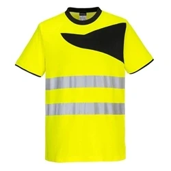 Image of PW2 Hi Vis T Shirt Short Sleeve (Yellow &amp; Black) Medium