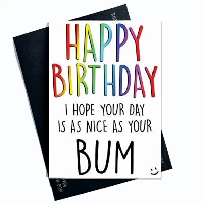 Image of Funny Birthday Cards Card for Best Friend Girlfriend Her Him Boyfriend PC457