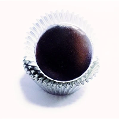 Image of PME BC812 Metallic Silver Cupcake Lined 30 Pack, Foil Paper Cases