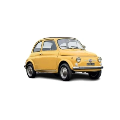 Image of Italeri 4715 1:12 Fiat 500 F Upgraded Edition, Standing Model Building, Crafts, Hobby, Gluing, Plastic Kit, Detailed Unpainted, Yellow