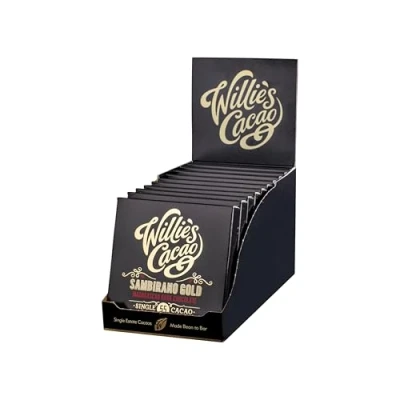 Image of Willie&#039;s cacao Artisan chocolate bar Sambirano 71% dark 50g x 12 Notes of Summer Fruits Single estate Madagascan Vegan