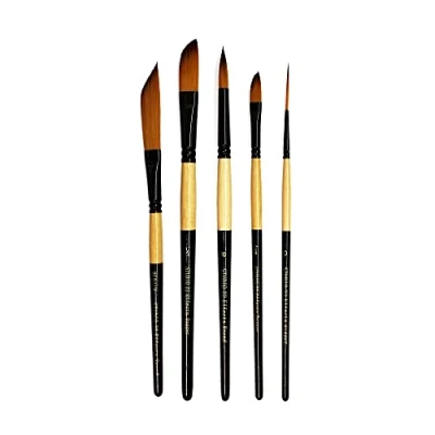 Image of Studio 22 Effects Sword, Dagger, Rigger &amp; Round Paint Brush Set of 5