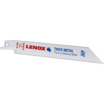Image of Lenox 20564614R 152 X 19 0.9MM 14TPI Metal Cutting Reciprocating Saw Blade Pk 5