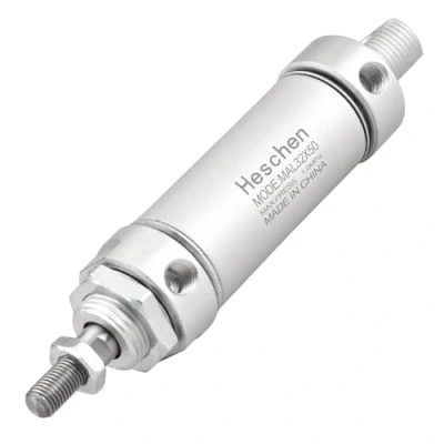 Image of Heschen Pneumatic Slim Air Cylinder, MAL 32 50, PT1/8&#039;&#039; Port, 32mm Bore, 50mm Stroke, Double Acting