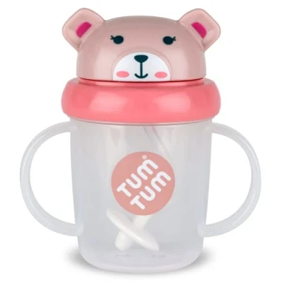 Image of TUM Tippy Up Free Flow Sippy Cup (No Valve), for Toddlers, 200ml, BPA (Betsy Bear S3)