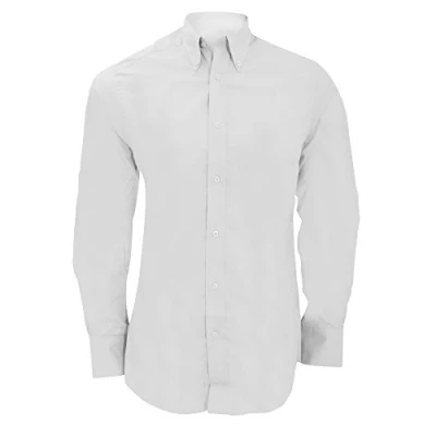 Image of Kustom Kit Mens City Long Sleeve Business Shirt (19inch) (White)