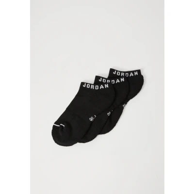 Image of Nike Jordan Everyday No Show Socks (3 Pairs) Adult DX9656 010, Black/White, Large