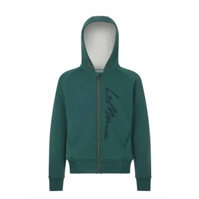 Image of LeMieux Hollie Childrens Sherpa Lined Hoodie Evergreen 9 10 Years