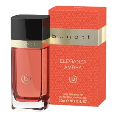 Image of bugatti Eleganza Ambra Women&#039;s Perfume Eau de Parfum 60 ml I Sensual for All Age and Any Occasion Powerful Combination of Cherry, Poppy, Musk &amp; Vanilla Floral
