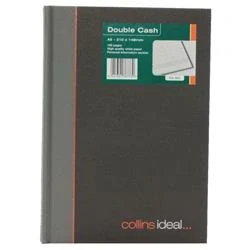 Image of Collins Ideal A5 Double Cash Manuscript Book 192 Pages, Grey