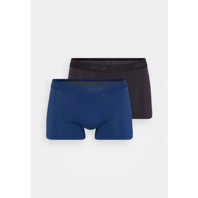 Image of Sloggi 2 PACK Trunks, Men&#039;s, Size: Medium, Black/blue