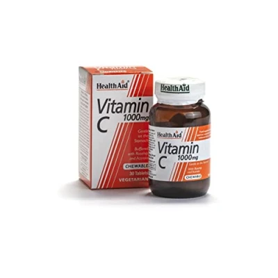 Image of HealthAid Vitamin C 1000mg Chewable 30Vegetarian Tablets