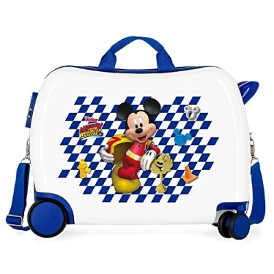 Image of Disney Mickey, Good Mood Children&#039;s Suitcase, Multicolour 50 x 38 20 cm, Rigid ABS Combination Lock 34 L, 2.1 Kg, 4 Wheels Hand Luggage