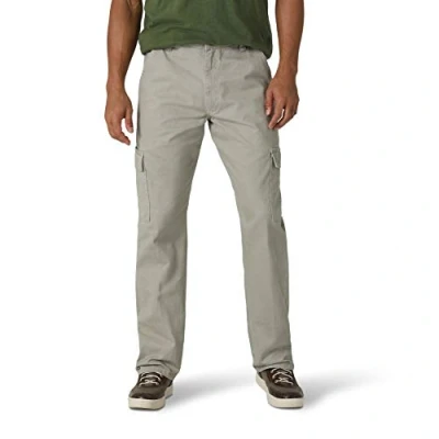 Image of Wrangler Authentics Men&#039;s Twill Relaxed Fit Cargo Pant, Khaki Dust, 44W x 30L