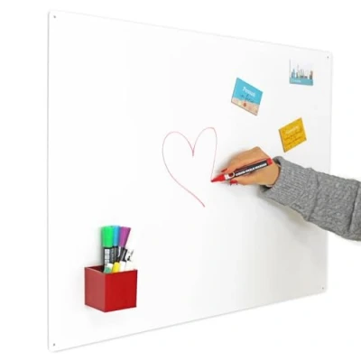 Image of KalaMitica Magnetic Wall Board Writable and Erasable with Chalks Rough White 74x57x0.12cm