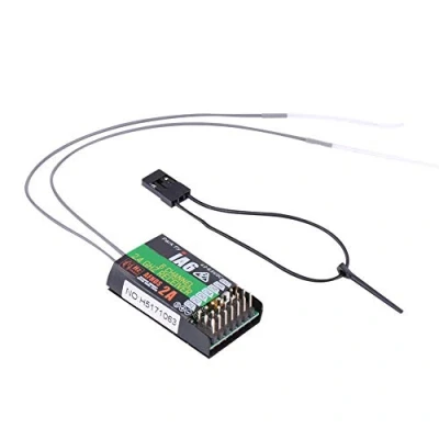 Image of Dilwe RC Receiver, 2.4GHz 6 Channels High sensitivity Remote Control Frequency Receiver Accessory for FS I6Model aircraft fittings