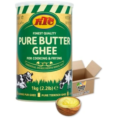 Image of Pure Butter Ghee 2KG Quality For Cooking &amp; Frying Suitable Vegetarians Grocery King