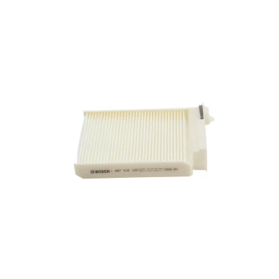 Image of 272772835R, 8201153808, 8201370532, 8671018403 Pollen Filter BOSCH 1 987 432 120 Particulate 185mm 180mm 28mm NISSAN: Note I, MICRA 3