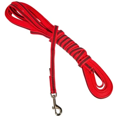 Image of Color &amp; Gray Super Grip Leash with Handle, 14 mm x 10 m, Red