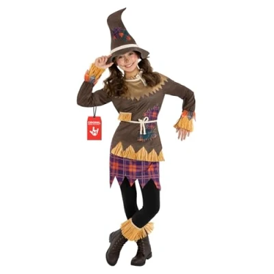Image of Morph Kids Scarecrow Costume for Girls, Little Girls Costume, Creepy X Large